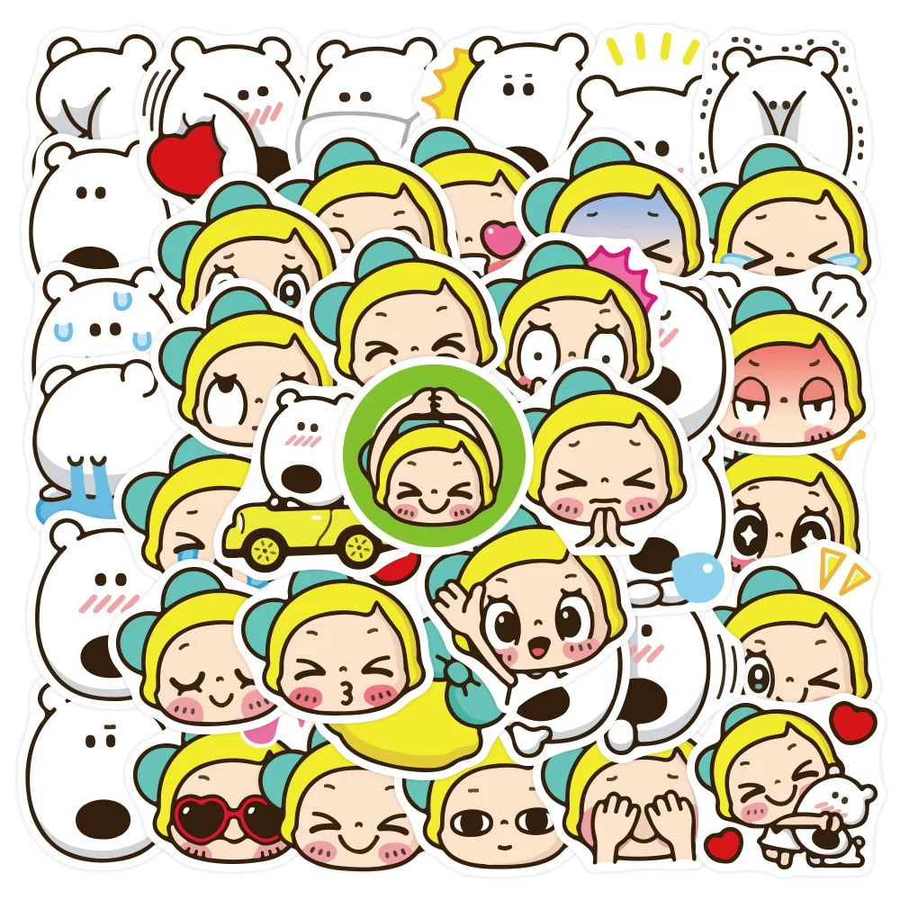 

40Pcs Lemon Sugar Decorative Stickers Scrapbooking DIY Paper Animal Sticker Flakes Stationary Office Accessories Art Supplies