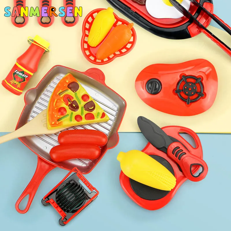 26PCS Children Kitchen Toy Set Cookware Pot Pan Kids Pretend Cook Play Simulation Utensils Toys Gifts | Игрушки и хобби