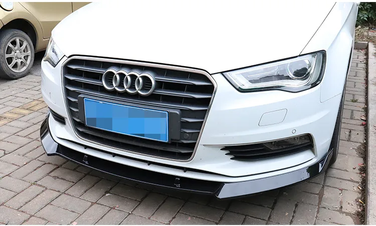 Защитный диффузор для переднего бампера Audi A3 2017 2018 новый комплект заднего