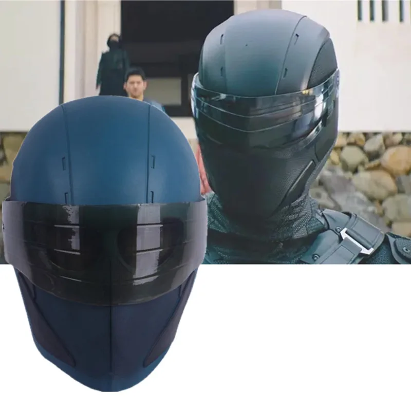 

2021 Movie Snake Eyes: G.I. Joe Origins Cosplay Latex Mask Helmet Halloween Masquerade Party Carnival Prop