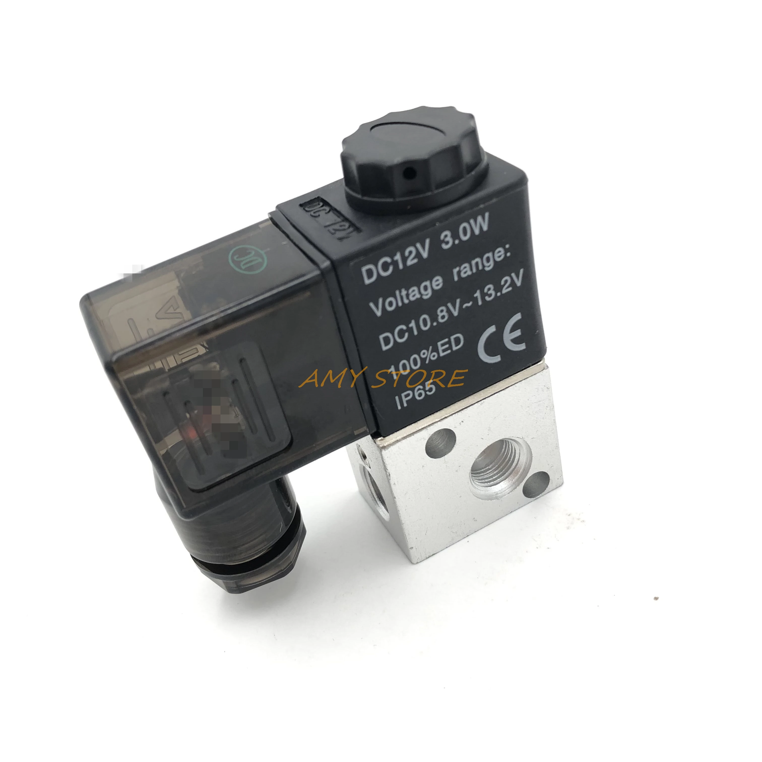 Пневматический электромагнитный воздушный клапан 3-ходовой 2-позиционный НЗ