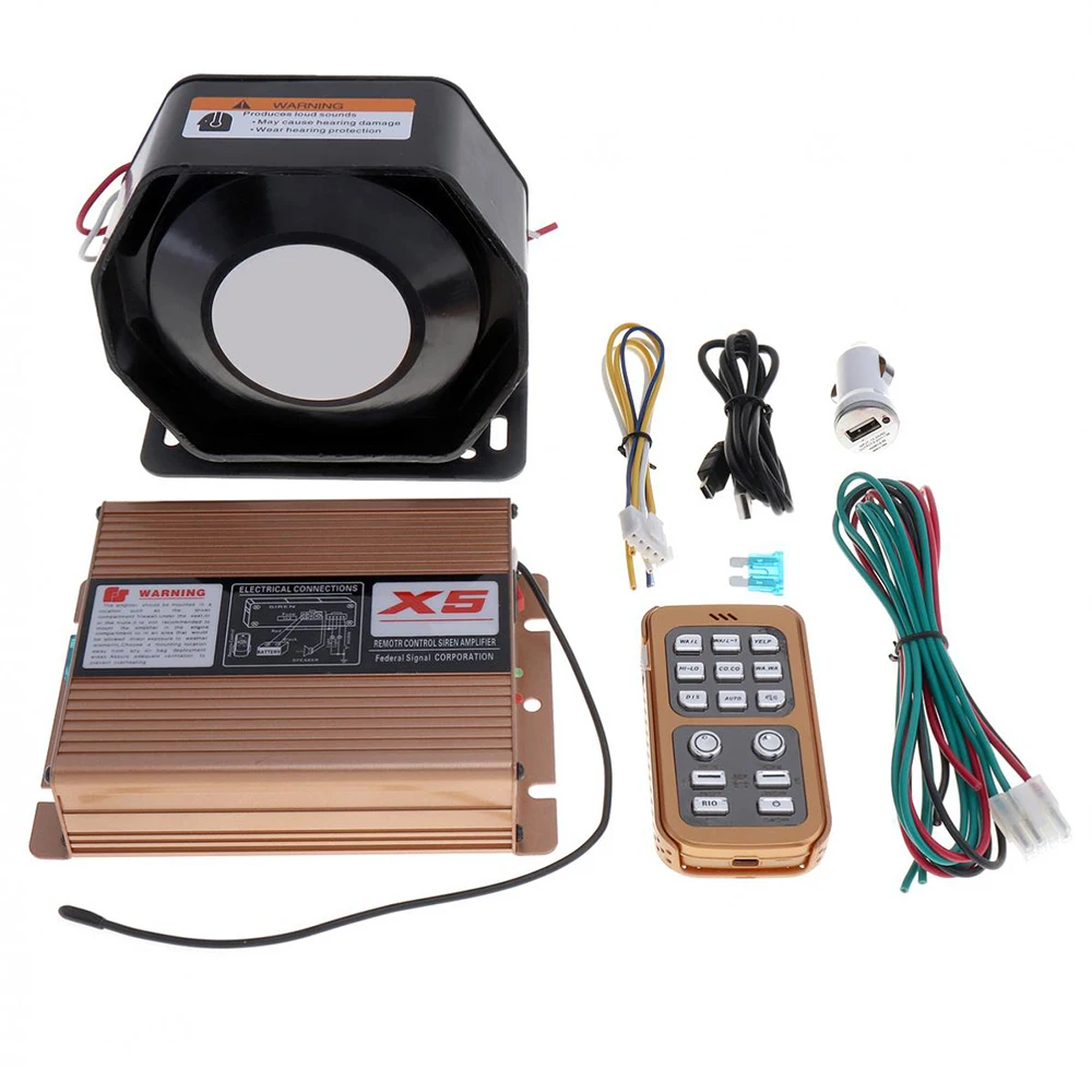 1 комплект автомобильный громкий звукоПредупреждение сигнал 12 В 400 Вт|Сирена| |