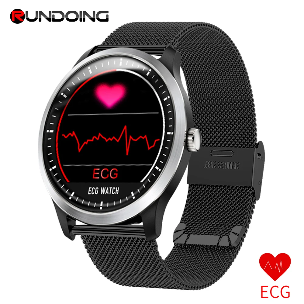 Rundoing N58 ECG PPG умные часы фитнес браслет с электрокардиографом