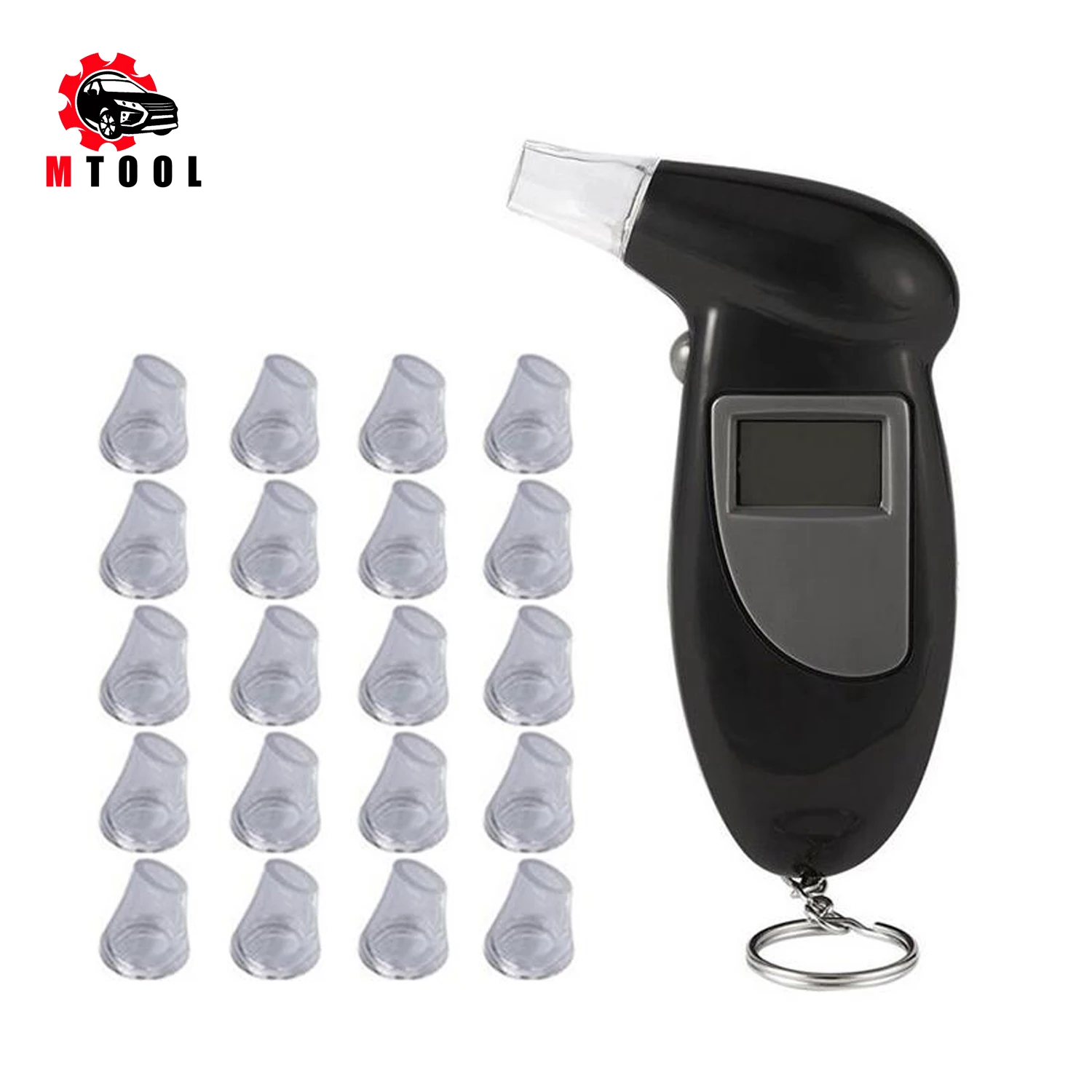 

Professional Police Alert Breath Alcohol Tester Device Breathalyzer Analyzer Detector Test LCD Display Digital Alcohol Tester DF