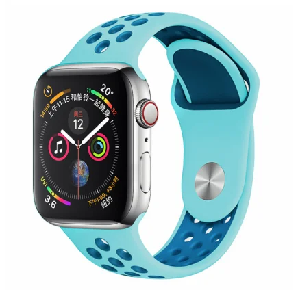 4 Band for Apple Watch 5 4 3 2 1 42MM 38MM soft Breathable strap Silicone Sports bands for Nike+ Iwatch series 5 4 3 40mm 44mm - Цвет ремешка: 4