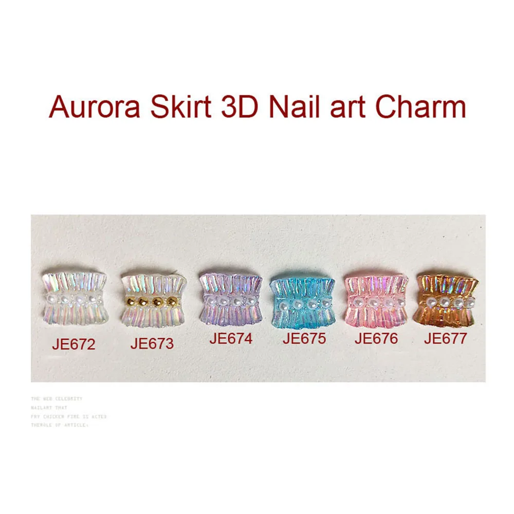 

10pcs 3D Nail Rhinestones Luxury Charms Delicate Shiny Aurora Color Ballet Design Nail Decoration Manicure Accessories