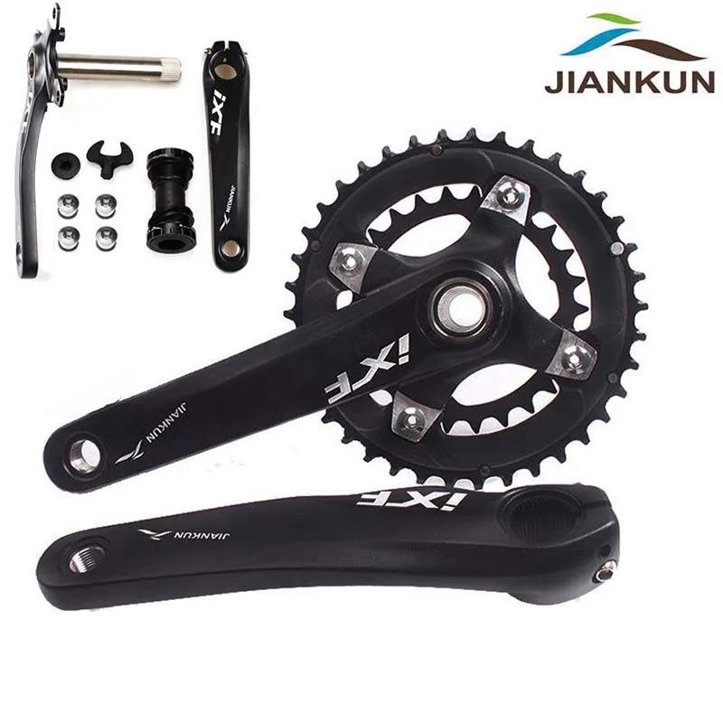 104BCD 26 T/38 T цепь MTB велосипед двойной 10 скоростей коленчатая цепь& Crank& BB для горных велосипедов