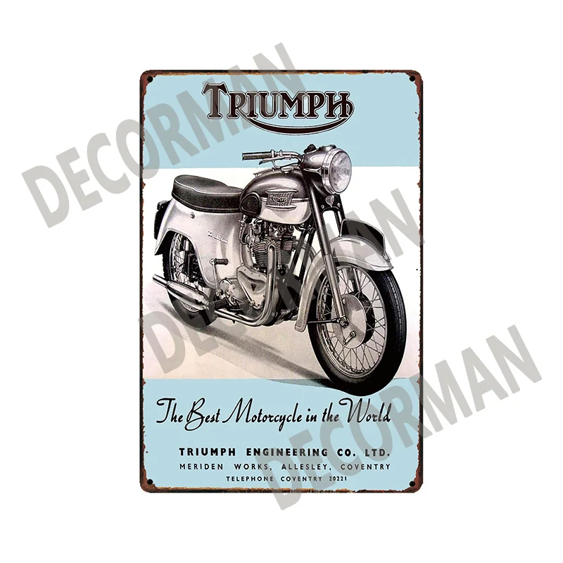 [Mike86] ZUNDAPP Triump пользовательские двигатель оловянный знак потертый шик ретро настенная живопись Рождественский подарок 20*30 см LTA-1702 - Цвет: SL-11403