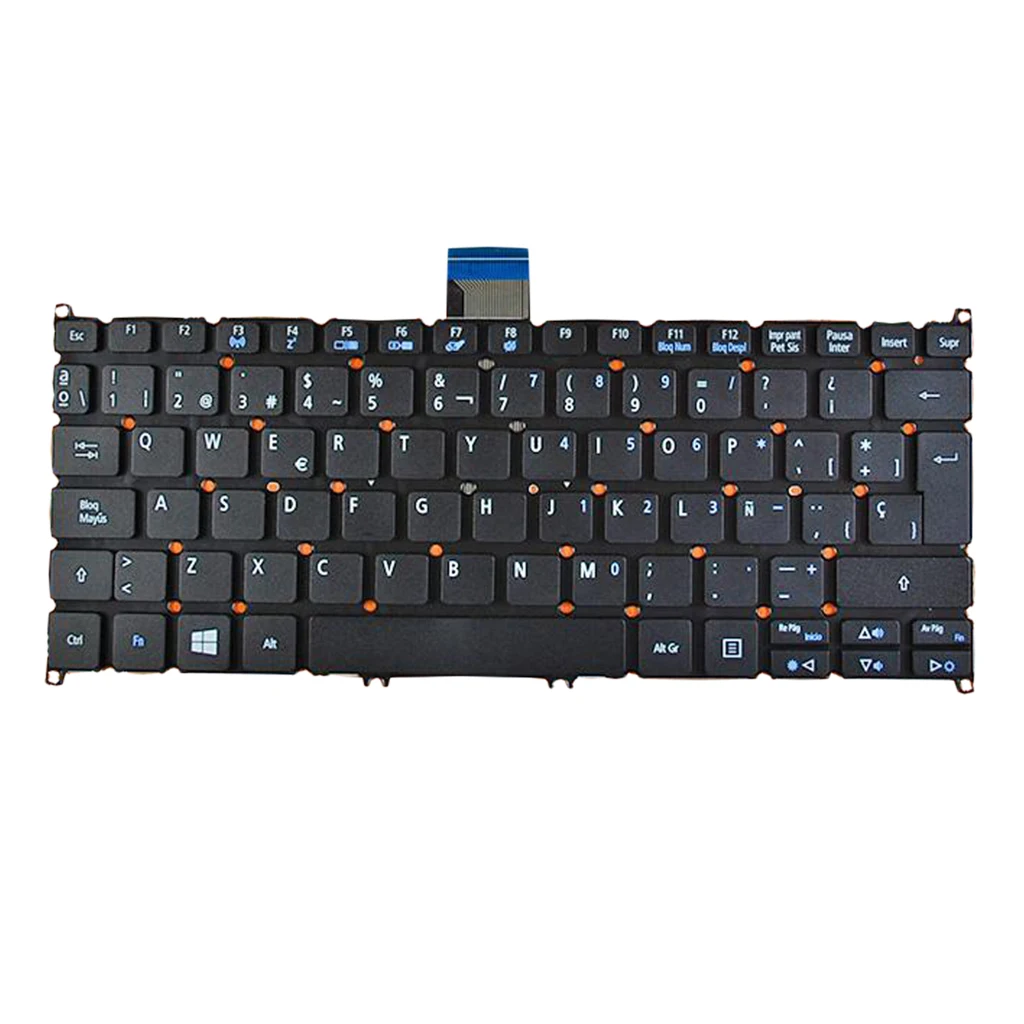 Клавиатура с испанской и английской раскладкой для Acer Aspire V5 122 122P 132P V13 132 E11 V3