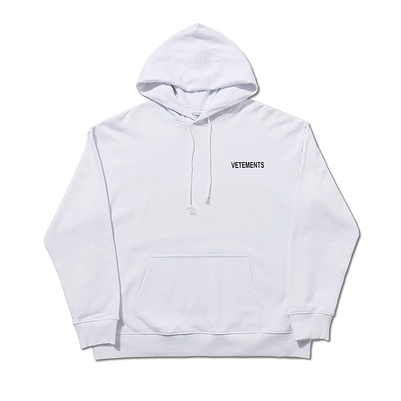 

2021 autumn and winter New letter small LOGO front and rear printed hoodie street loose punk style men's and women's hoodie