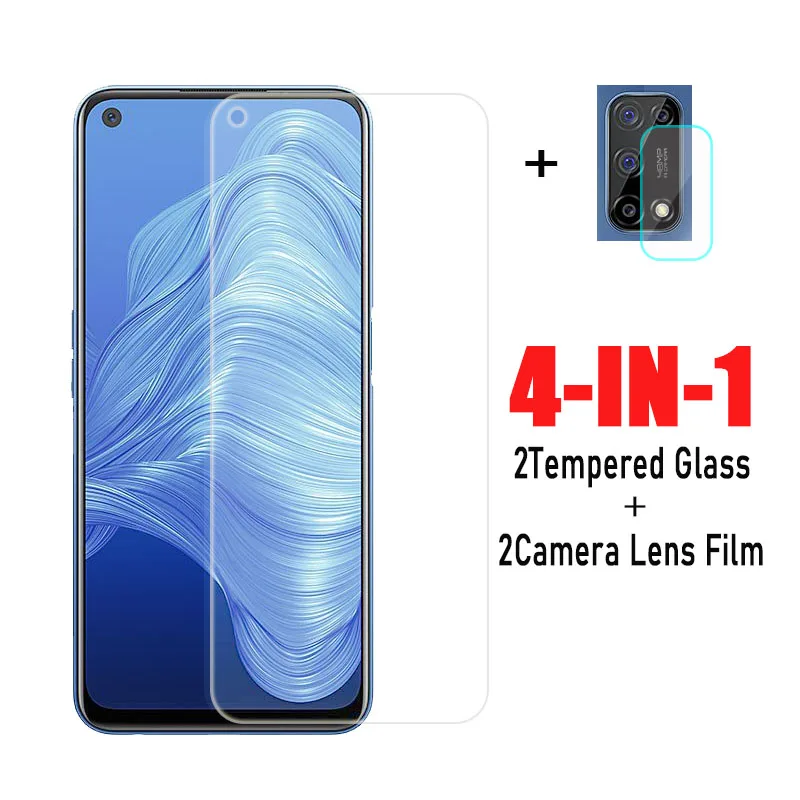 Protector de pantalla para Realme 7 5G, cristal templado, pel&iacute;cula protectora para lente de c&aacute;mara de tel&eacute;fono, Realme 7 Pro-0
