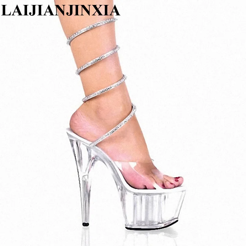Новинка женские сандалии LAIJIANJINXIA летняя обувь на высоком каблуке 15 см платформа 5