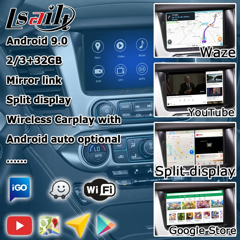 Коробка интерфейса Android / carplay для Chevrolet Suburban Tahoe 2015 GPS навигация видео интерфейс