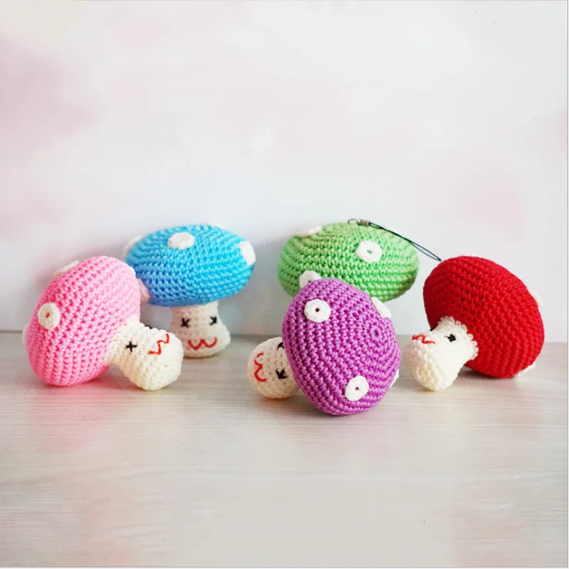 Ручная работа Детская плюшевая игрушка в виде гриба кукла брелок подвеска милый