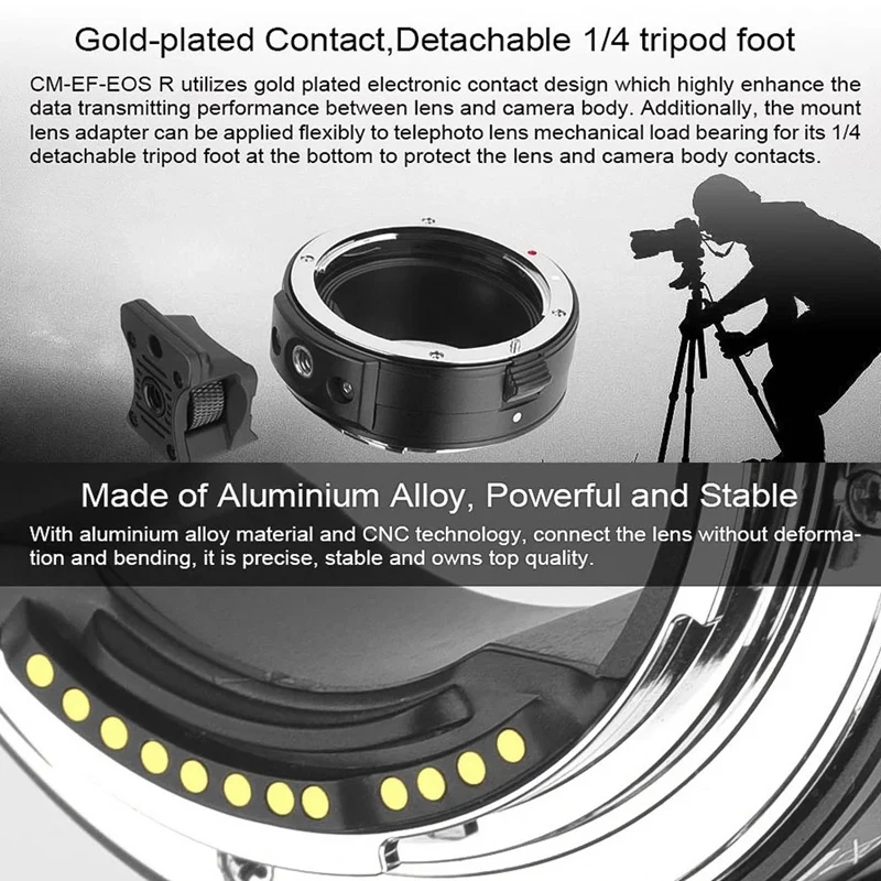 Commlite CM-EF-EOS R Lens Mount Adapter Electronic Auto Focus with IS Function Aperture Control for Canon EF/EF-S | Электроника