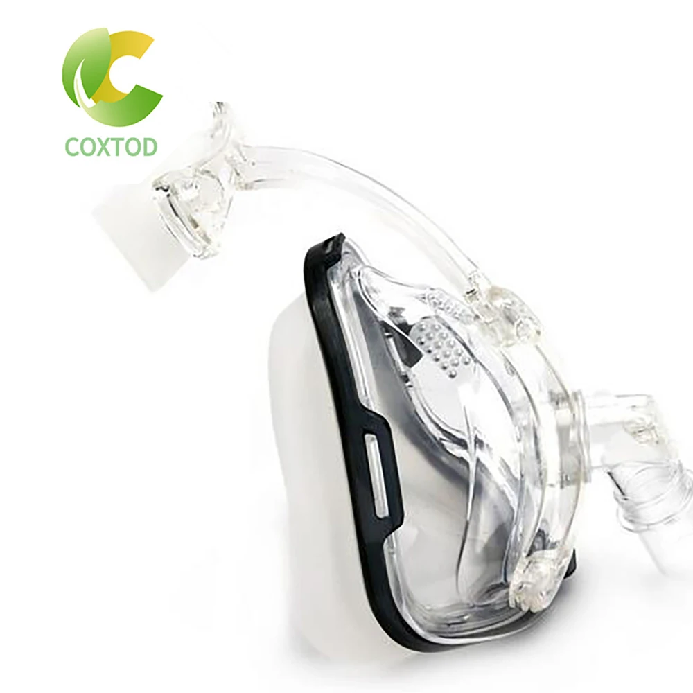 COXTOD полная маска для лица CPAP Авто BiPAP с бесплатным головным убором Белый S M L сна