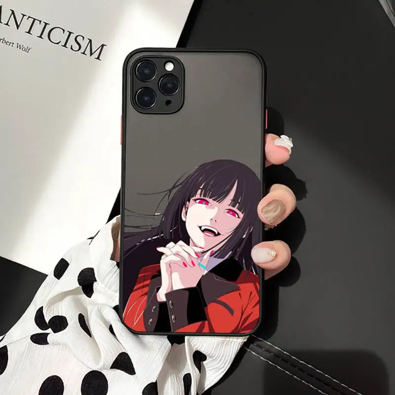 

Kakegurui Jabami Yumeko Japanese Anime Phone Cases matte transparent For iphone 7 8 11 12 plus mini x xs xr pro max cover
