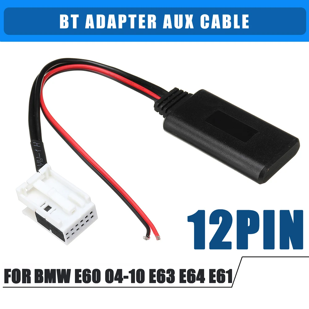 Автомобильный радиоприемник 12Pin 12V BT модуль радио стерео AUX кабель адаптер для BMW 04