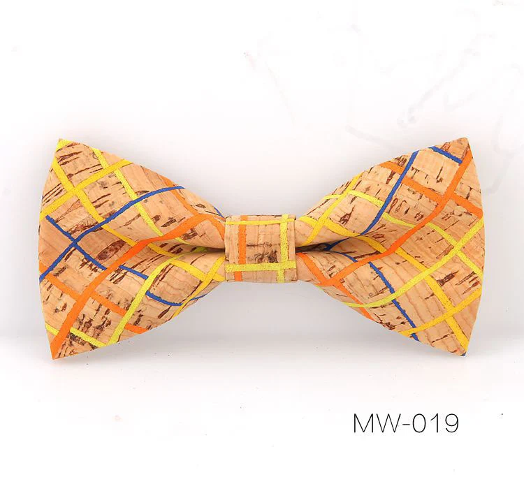 MW-019 Регулируемая Пробка деревянный галстук-бабочка для мужчин деревянный галстук-бабочка галстук мужской ручной работы твердый галстук-бабочка для мужчин аксессуары для свадебной вечеринки галстук - Цвет: MW-019