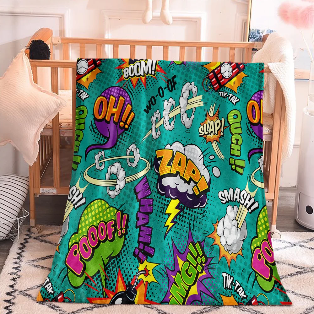 

3D Print Cartoon Anime Superhero Custom Super Soft Warm Blanket For Living Room Bedroom Home Office Camping Furniture Deco