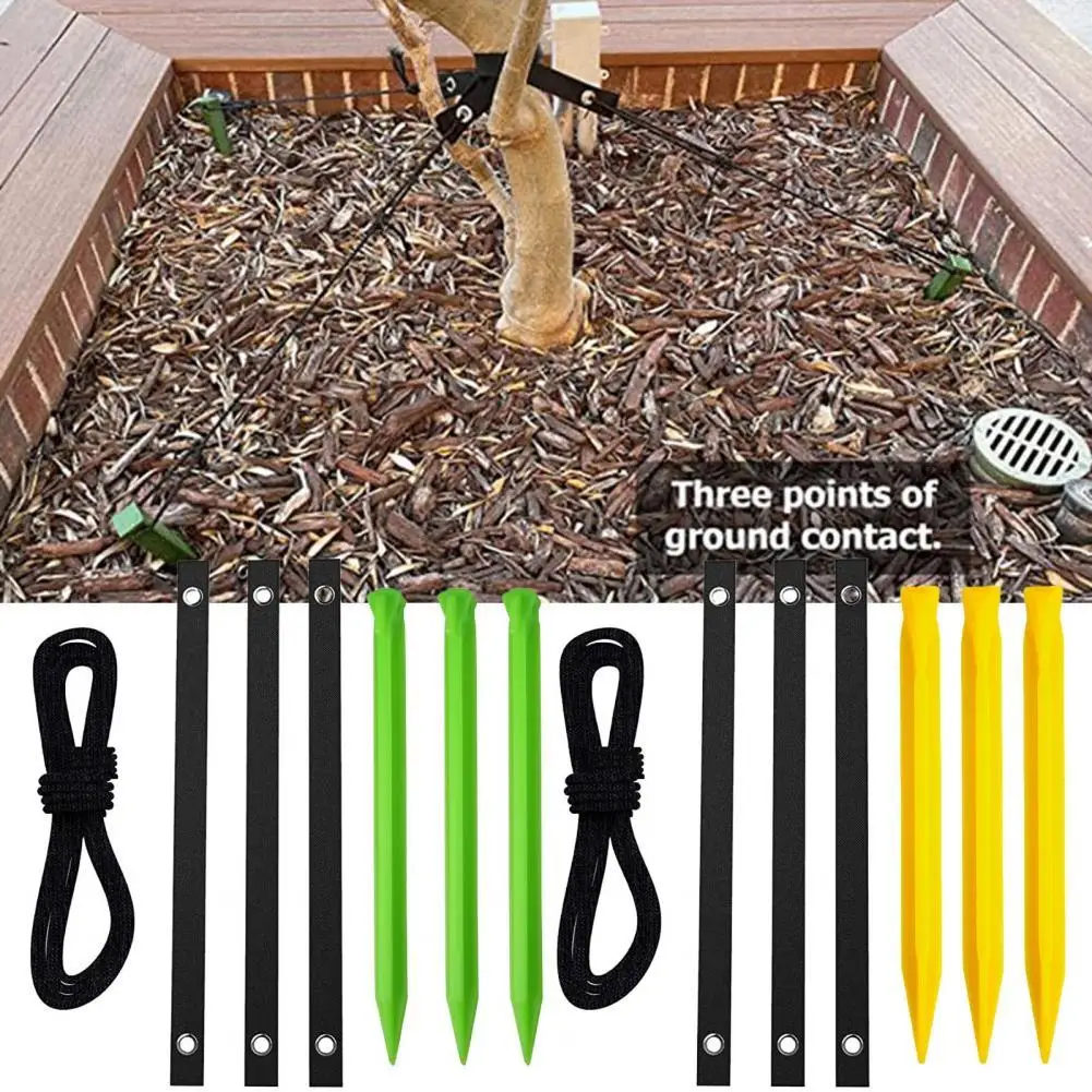 

Nylon 1 Set Practical 12Inch Young Trees Anchors Kits Plant Grow Straight Plant Support Anchors Easy to Use for Garden