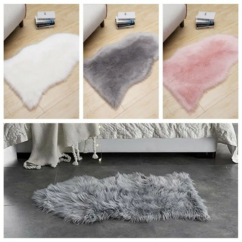 Новый 60*90 см теплые ворсистый пушистый ковры из искусственной шерсти