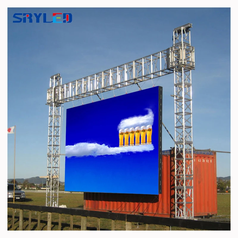 Водонепроницаемый Открытый Прокат светодиодный экран P3.91 500x500 мм алюминиевый