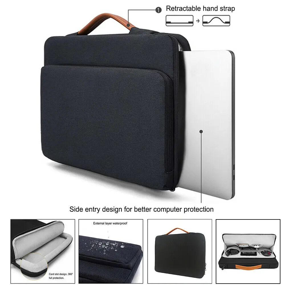 universal laptop bag sleeve case protective handbag notebook briefcases for 13 3 14 inch macbook air hp lenovo dell bags free global shipping