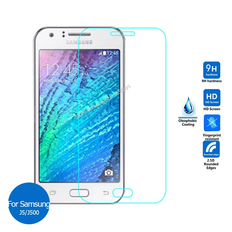 

2PCS For Samsung Galaxy J5 2015 Tempered Glass Screen Protector 9h Safety Protective Film on J 5 500F 500H J500H J500F SM-J500H