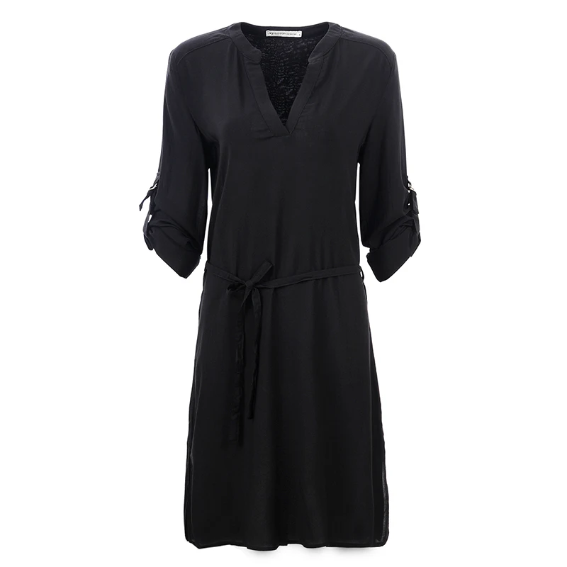 Женское шифоновое платье свободного покроя элегантное однотонное красное