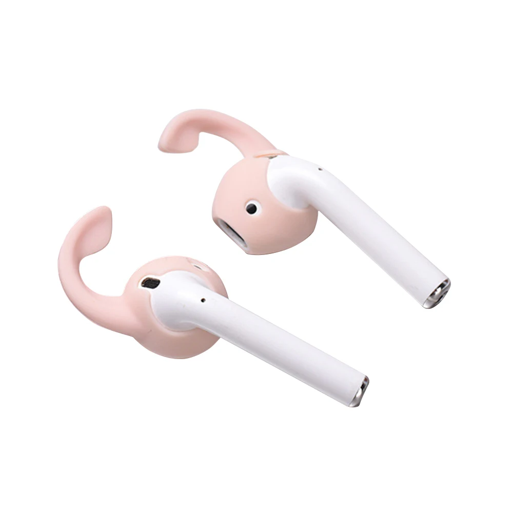 1 пара Нескользящие силиконовые наушники вкладыши с крючком|Аксессуары для