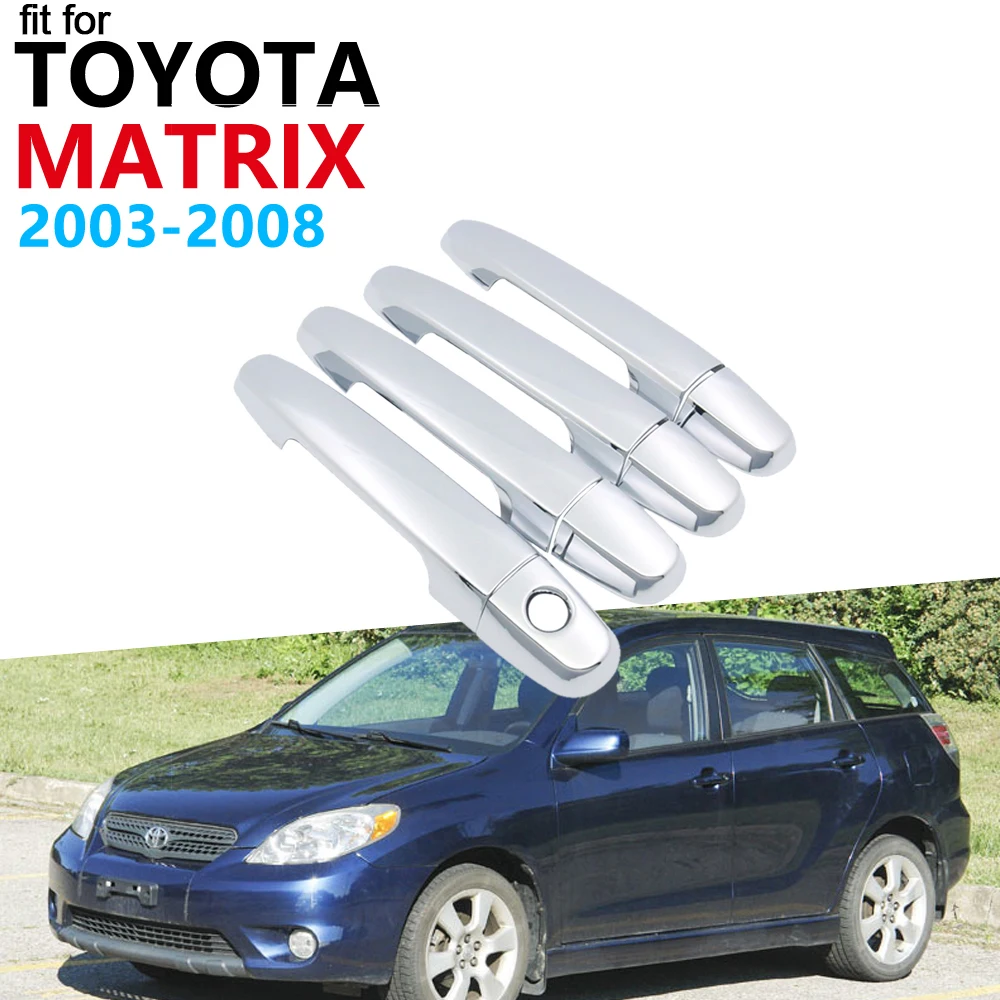 Дверная ручка автомобильные аксессуары для Toyota Matrix E130 XR XRS 2003 ~ 2008 хромированная