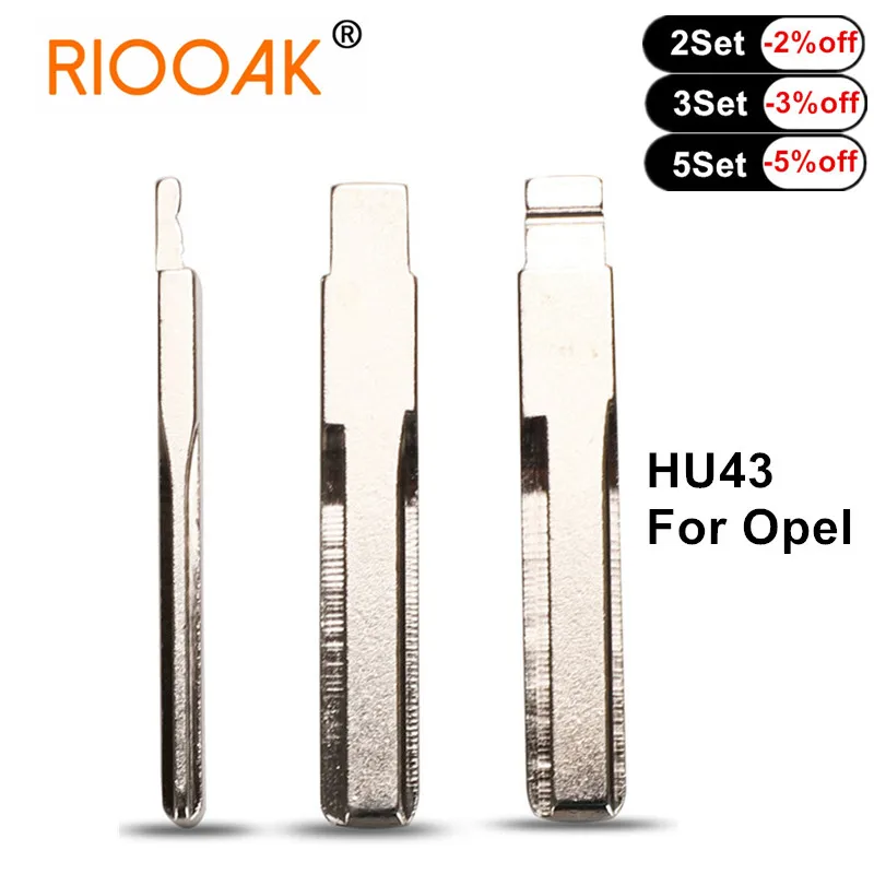 

5pcs Flip Blank Key Blade Uncut HU43 Remote KD Key Blade for Opel Astra Zafira Frontera Omega Vectra