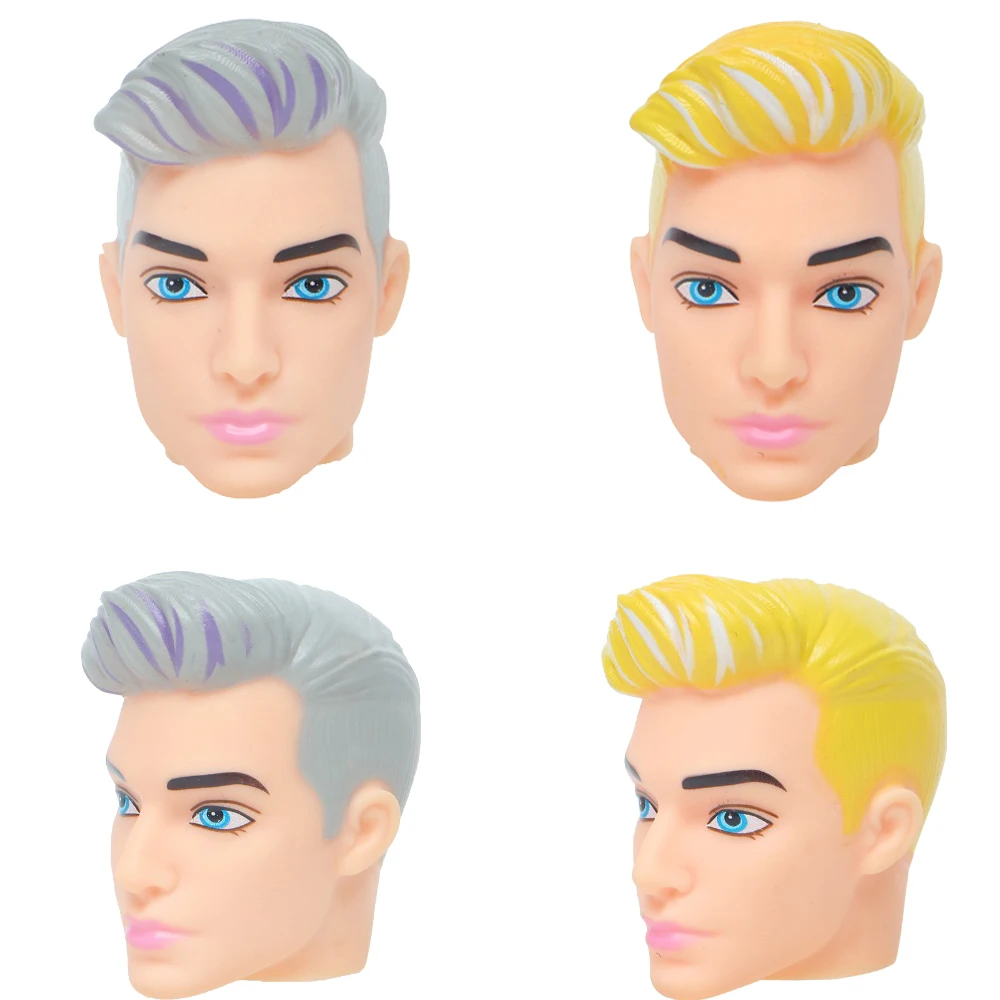 Высококачественная модная Кукольная голова смешанный стиль макияж лица серый