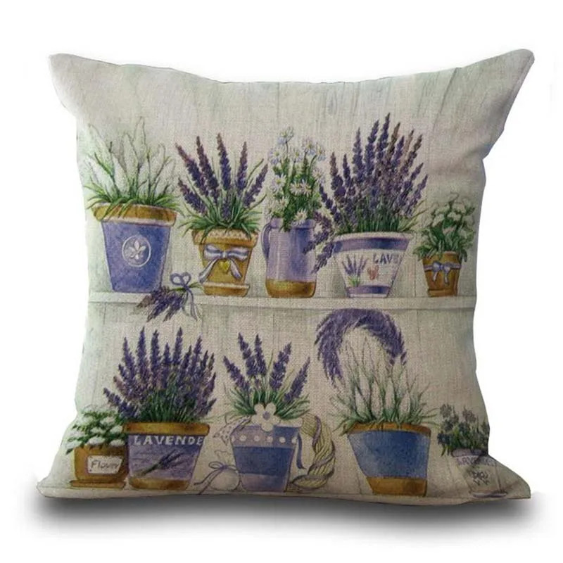 

Romantic Flowers Brocade European Cotton Linen Sofa Cushion Cover Pillowcase Bay Window Decorated With Pillowcases Wholesale