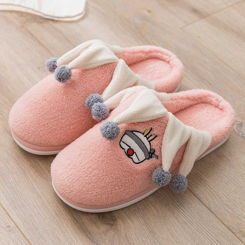 

Fashion Cartoons Women Winter Home Slippers Unisex Non-slip Soft Warm Slippers Indoor Bedroom Fluffy Fur Buty Damskie