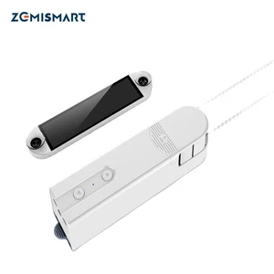 Zemismart BLE привод для рулонной шторы, умный фотомотор с солнечной панелью, вертикальная Венецианская шторка-Зебра
