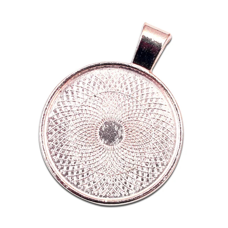 10 шт. подходят для 25 мм стеклянная рамка Кулоны из нержавеющей стали круглый