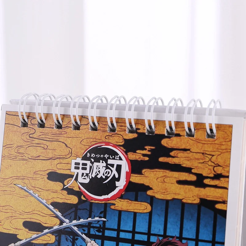 

2021 Desk Calendars Daily Schedule Planner Anime Demon Slayer Kimetsu No Yaiba Desktop Note Calendar Book School Office Supplies