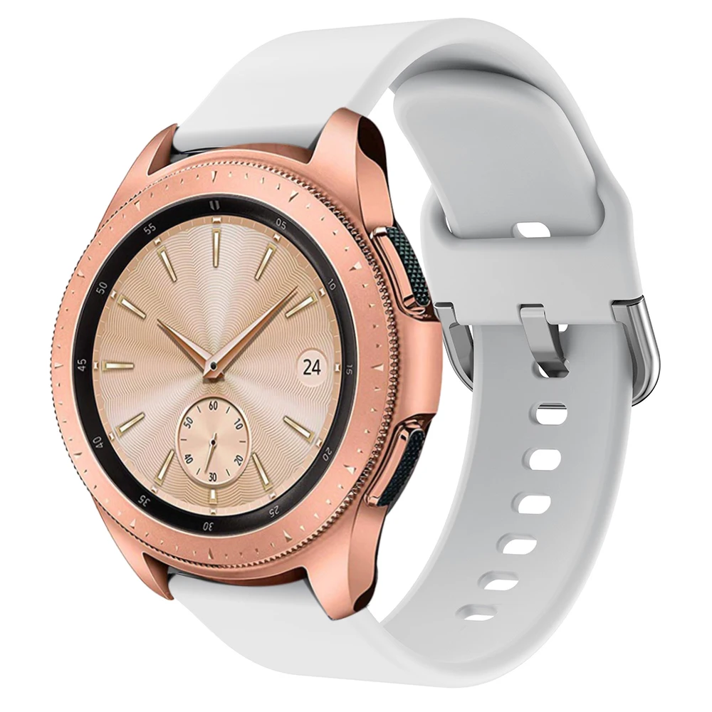 Ремешок силиконовый для Samsung Galaxy Watch 42 мм/Galaxy Active 2 сменный браслет Gear S2 Classic 20 мм |