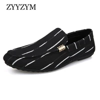 men loafers spring autumn slip on men casual shoes light lazy white canvas flat breathable fashion trend male footwear