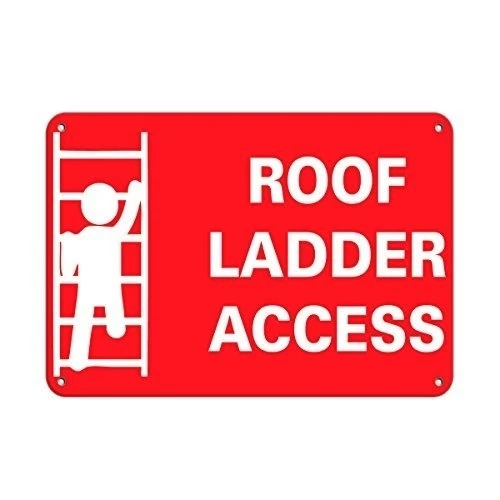Лестница до крыши деловой знак доступа на крышу новый металлический для
