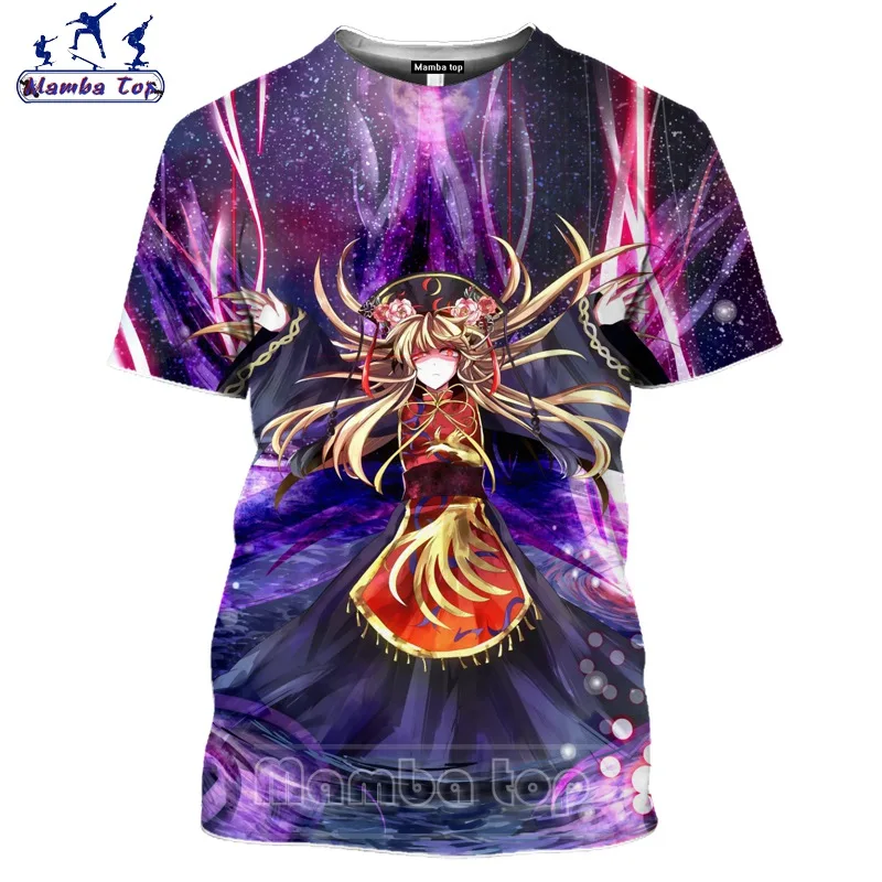 Футболка Mamba Top с 3D принтом манга Touhou Project мужская Милая футболка аниме девушкой