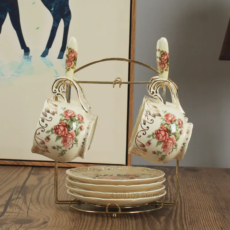 Керамическая кофейная чашка блюдце фарфоровая английская послеобеденная чайная