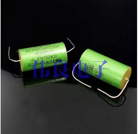 

2PCS German ERO Green Elf 2.2UF250V Copper Foot Axial Non-Polar Capacitor