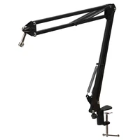 microphone scissor arm stand 75cm high tabletop boom mic suspension mount for blue yeti pro usb microphone holder