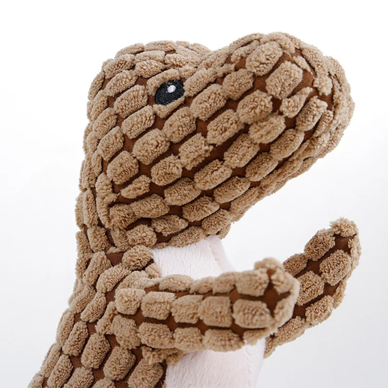 

Bite-resistant Pet Dog Chew Dinosaur Toys For Dogs Squeaky Perro Dog Big Small Juguetes Teeth Cleaning Dog Toy Para Supplies