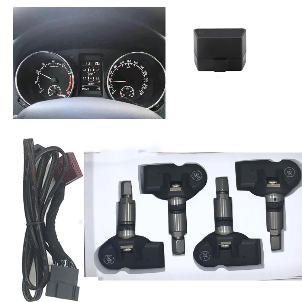 

Car OBD TPMS tire pressure monitoring 433MHz FOR for VW GOLF 7 2013 2014 2015 2016 2017 2018 MK7
