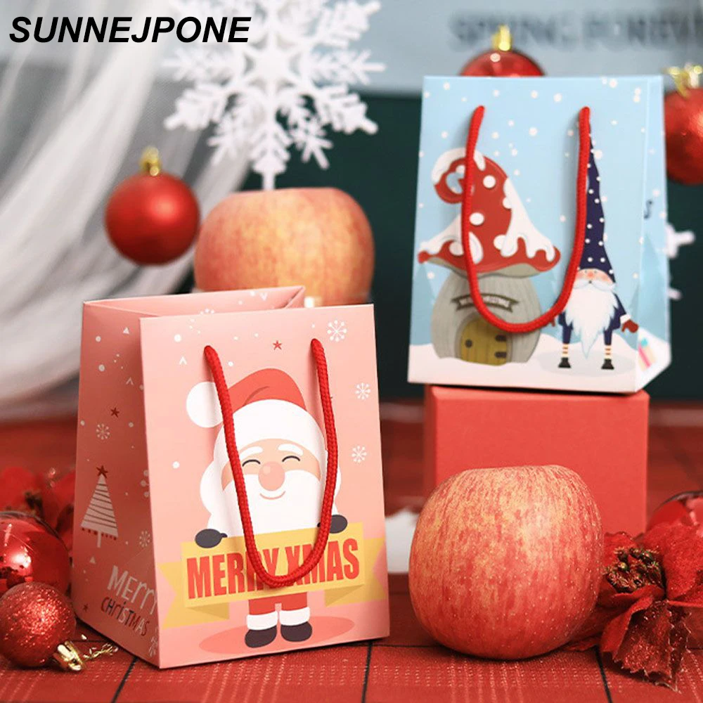 

Декоративные пакеты для упаковки печенья, чехол для подарка, сумка для упаковки конфет, Рождественская подставка, Подарочная коробка с Сант...