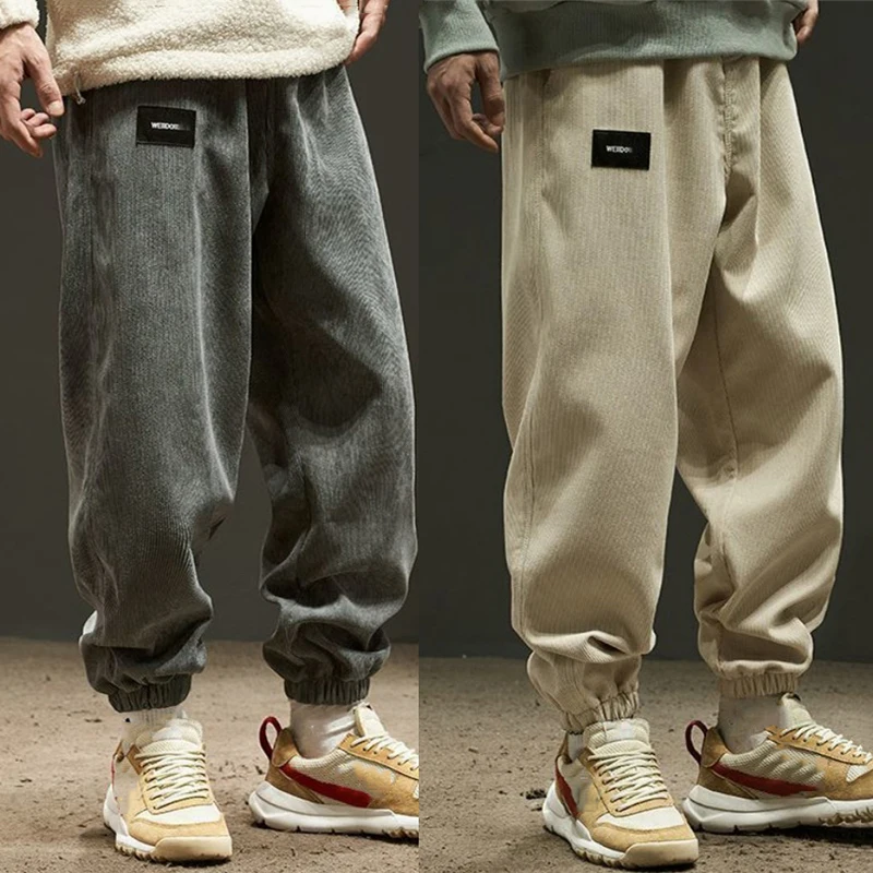 

Casual Men Corduroy Pants New Style Loose Trousers Outdoor Fashion 2021 Comfortable Harem Pants Big Size Pantalones De Hombre
